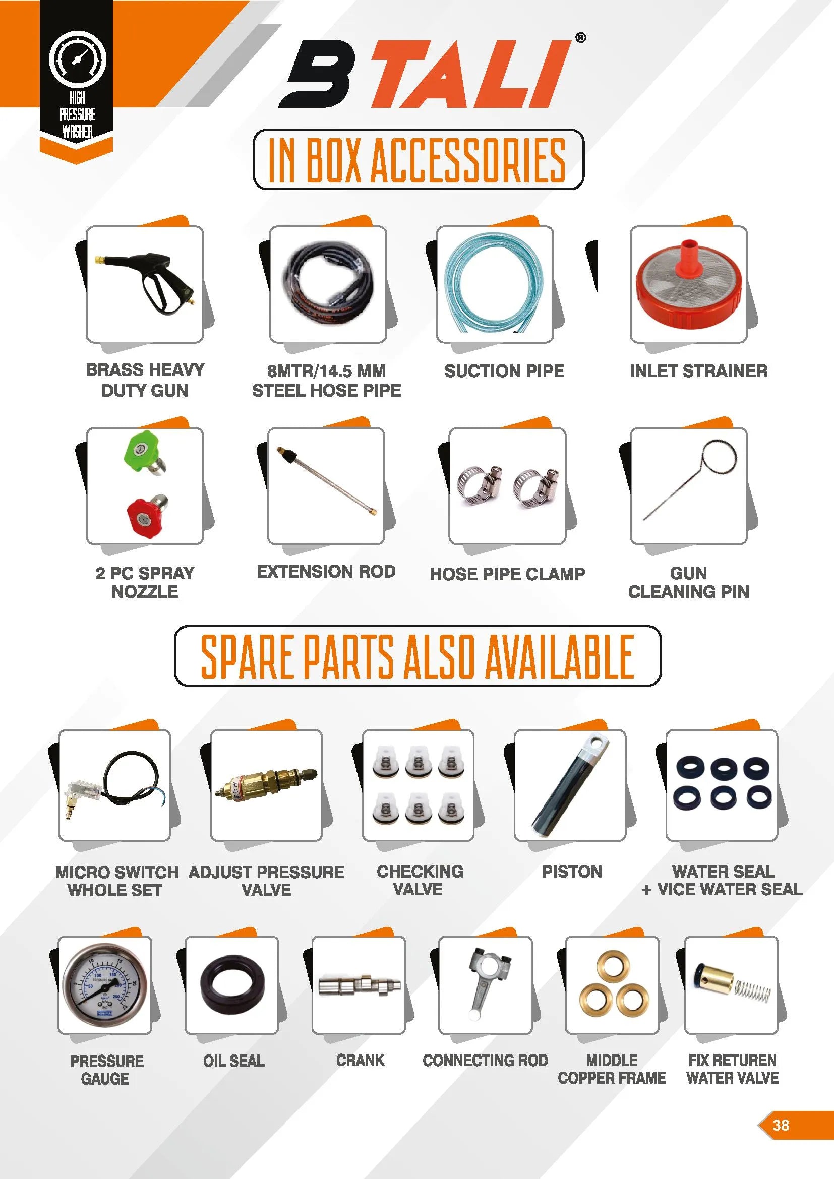Btali BT 1400 High Pressure Washer HPW