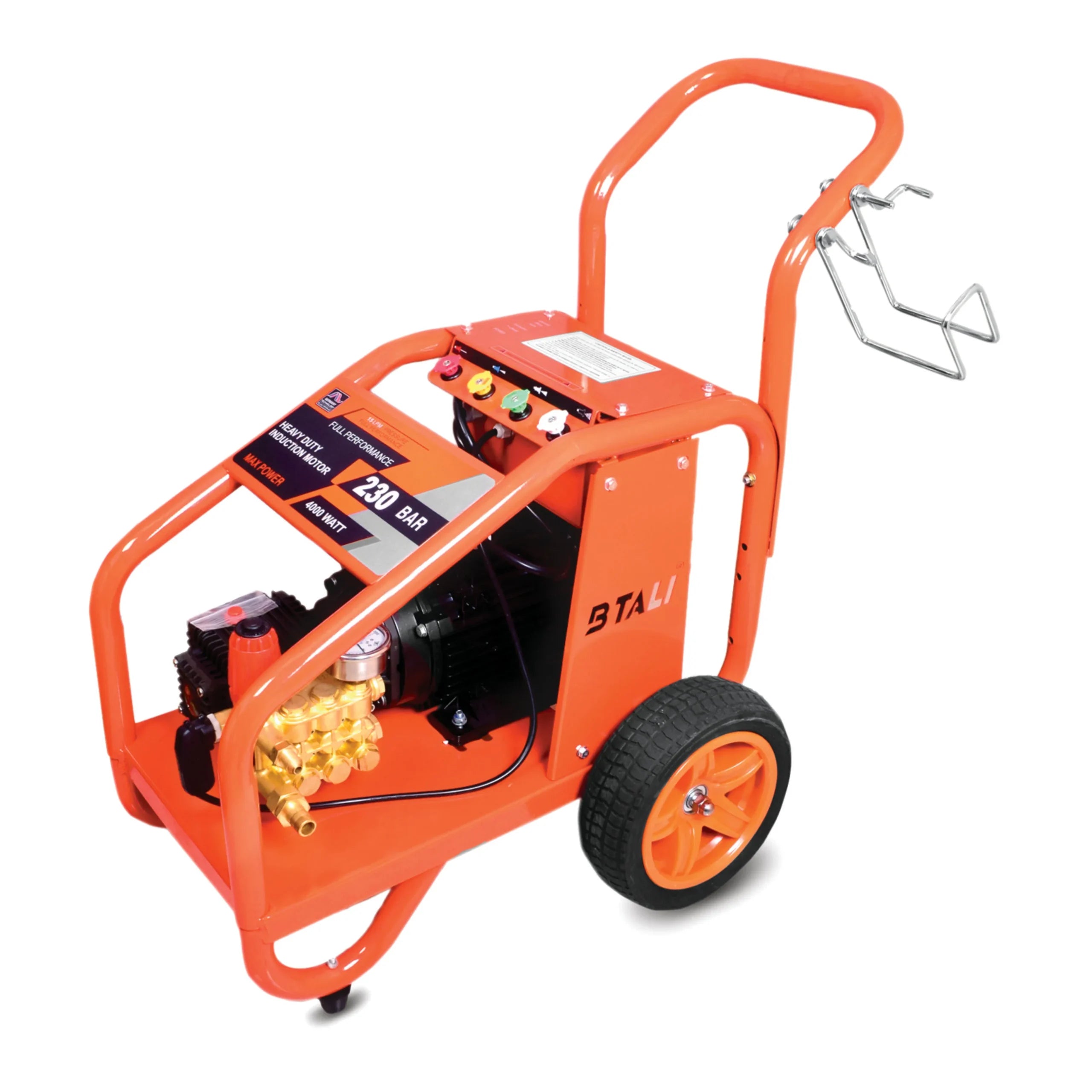Trolley Pressure Washer Heavy Duty 4HP (MAX Pressure : 180 BAR) Model Number : BT-2200 HPW